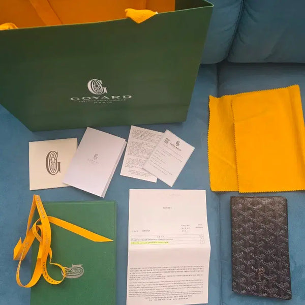 [BUNJANG] Goyard Long Wallet Black Full Set / 고야드 장지갑 블랙. 풀구성