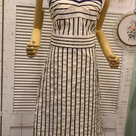 [BUNJANG] Tory Burch Striped Bustier Dress XS / 토리버치  XS   스트라이프  뷔스티에원피스