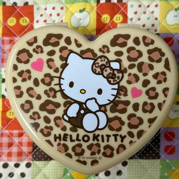 [BUNJANG] Sanrio Leopard Hello Kitty 2-Tier Heart Storage Box / 산리오 레오파드 헬로키티 2단 하트 수납함 [일본정품 새상품]