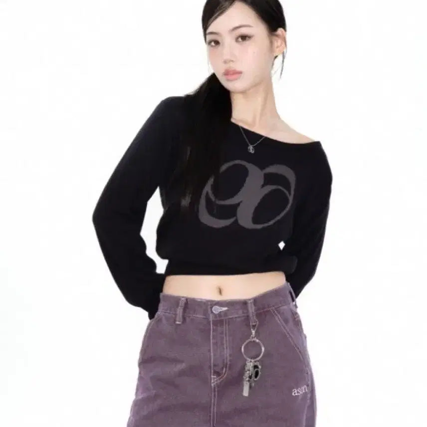 [BUNJANG] AZONE Boatneck Knit Black / 애즈온 보트넥 니트 블랙