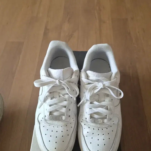 [BUNJANG] Nike Air Force 1 All White Sneakers (225) / 나이키 에어포스 1 올백 225