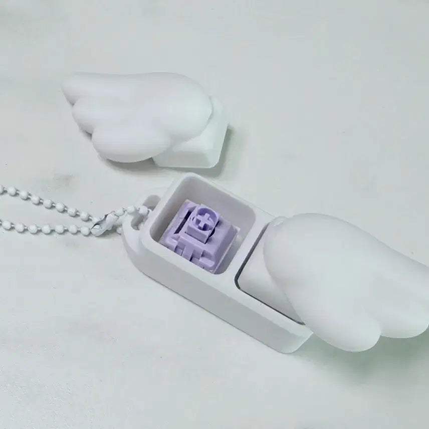 [BUNJANG] Angel Wing Keycap Keychain / 천사 날개 키링 키링 키캡 클리커 클릭커