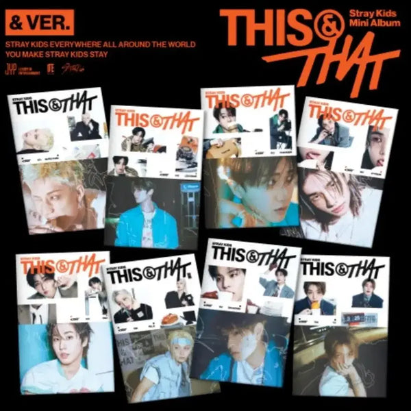 [BUNJANG] Stray Kids THIS & THAT Version 8-Set Album (Sealed) / 미개봉)디스앤댓 &버전 스트레이키즈 스키즈 디스앤댓 앤버전 개인반 미개봉 앨범 세트 skz this & that stray kids 8set