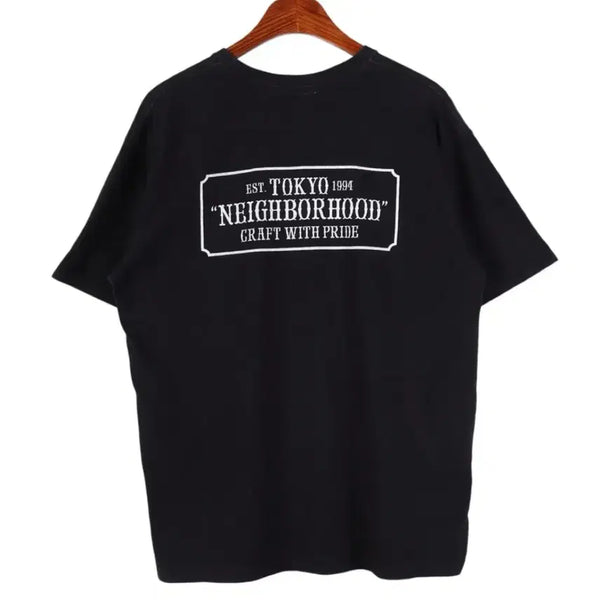 [BUNJANG] Neighborhood B-Shield Short Sleeve T-Shirt L / 네이버후드 NEIGHBORHOOD 바쉴드 반팔 티셔츠 L / k5667