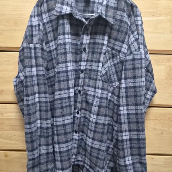 [BUNJANG] Thick Checkered Shirt XL / 새상품)두툼한 체크 셔츠 XL