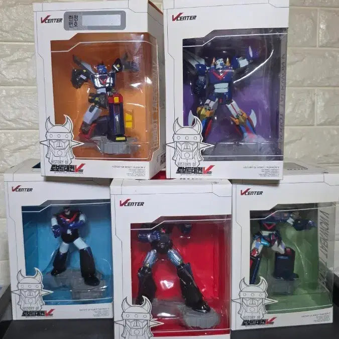 [BUNJANG] Vcenter Robot Taekwon V 40th Anniversary 5 Figure Set / (번장최저가미개봉)Vcenter 로보트태권V 40주년 피규어 5종 세트