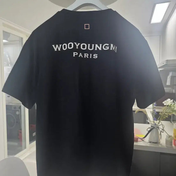[BUNJANG] Wooyoungmi Paris T-Shirt Black Size 52 / 우영미 파리 반팔티 블랙 52사이즈.