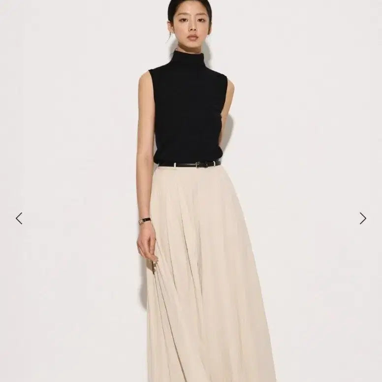 [BUNJANG] Sie Pleated Wide Pants Beige XS / Sie 씨에 바인 와이드 팬츠 베이지xs 스탠다드