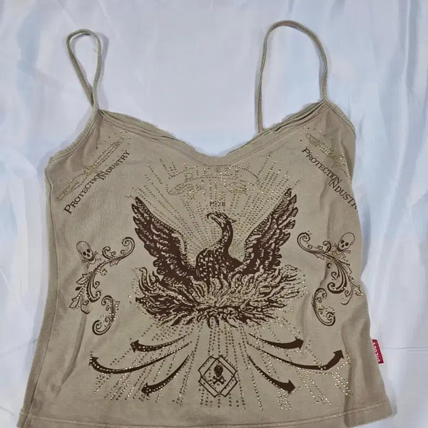 [BUNJANG] Diesel T-Furie Eagle Camisole Tank Top / 디젤T로퓨이글캐미솔탱크탑