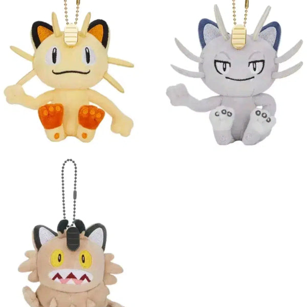 [BUNJANG] Pokemon Meowth, Alolan Meowth, Galarian Meowth Plush Set / 중포센한정판 정품 포켓몬스터 냐옹이, 알로라 나옹, 가라르 나옹
