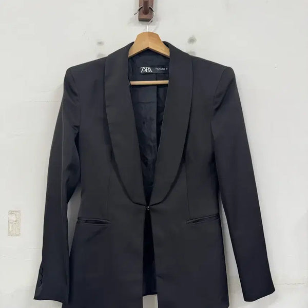 [BUNJANG] Zara Women's Tuxedo Dinner Blazer Jacket / (S)자라 여자 턱시도 디너 블레이저자켓