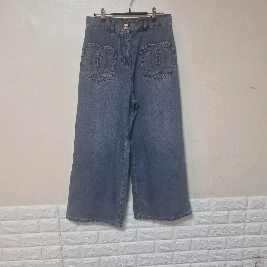 [BUNJANG] Women's Denim Wide Pants / 여성데님와이드팬츠