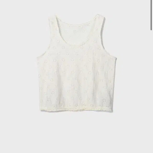 [BUNJANG] ouilara The Great Edition Feminine Sleeveless Top White / 위라라 ouilara 더그레이트 에디션 페미닌 슬리브리스