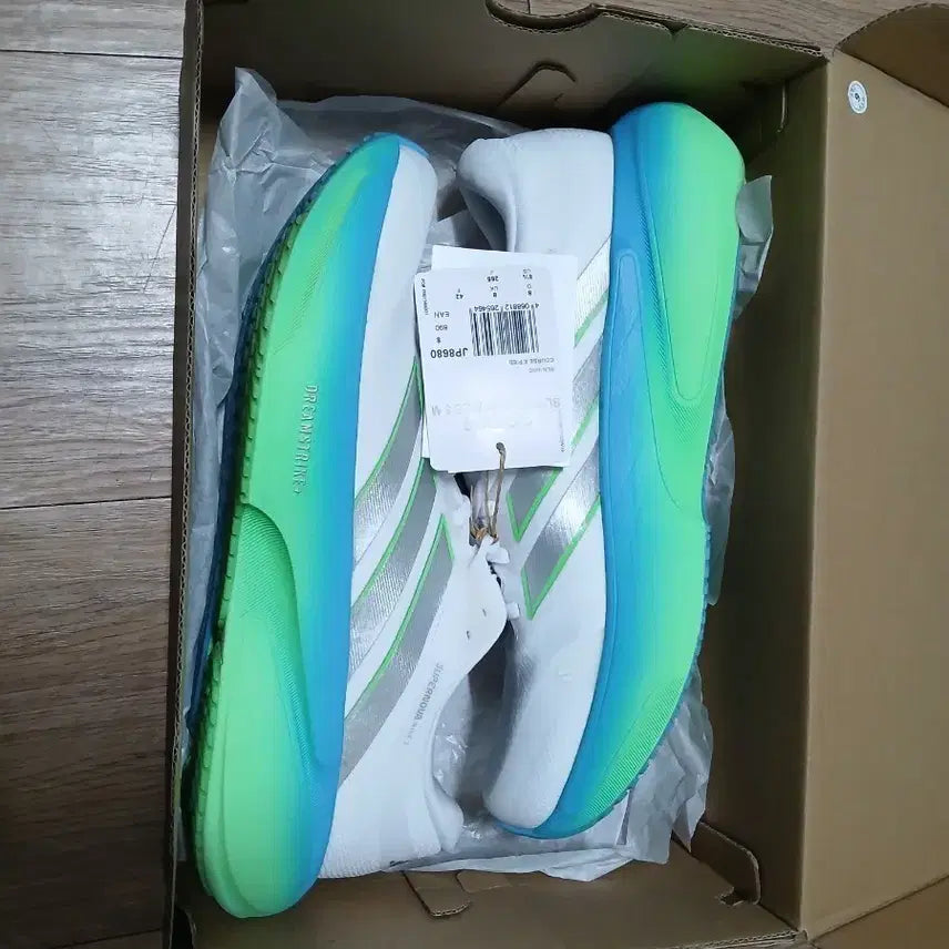 [BUNJANG] Adidas Supernova Rise 3 White/Coral Blue/Green Running Shoes / 아디다스 슈퍼노바아리즈3 화이트/코랄블루/그린