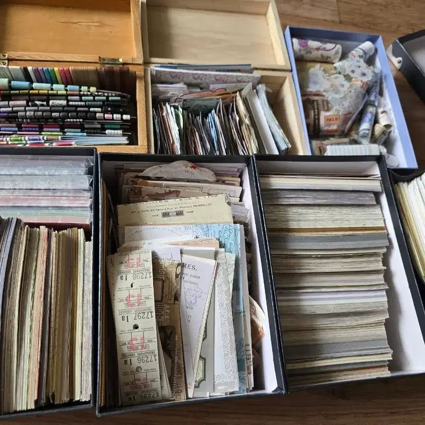 [BUNJANG] Vintage Journaling Supplies Bundle Set / 빈티지다꾸 일괄 처분