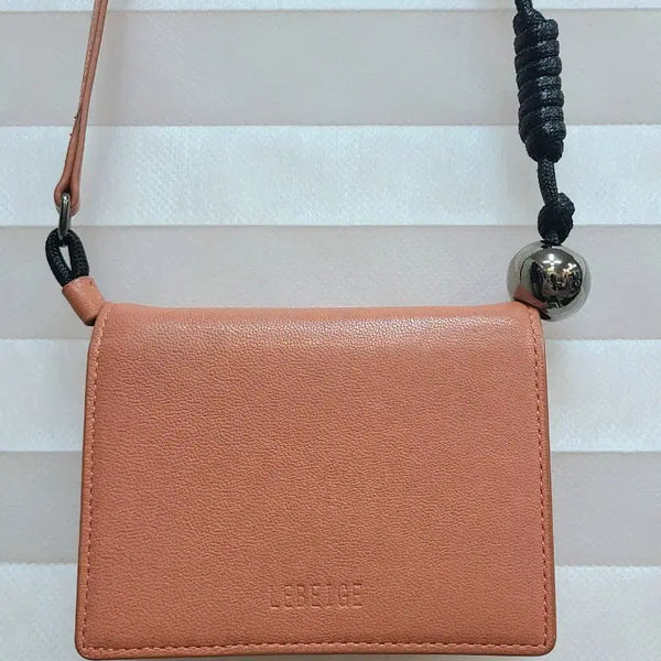 [BUNJANG] Leverage Lambskin Card Cross Bag / 르베이지> 양가죽 카드 크로스백