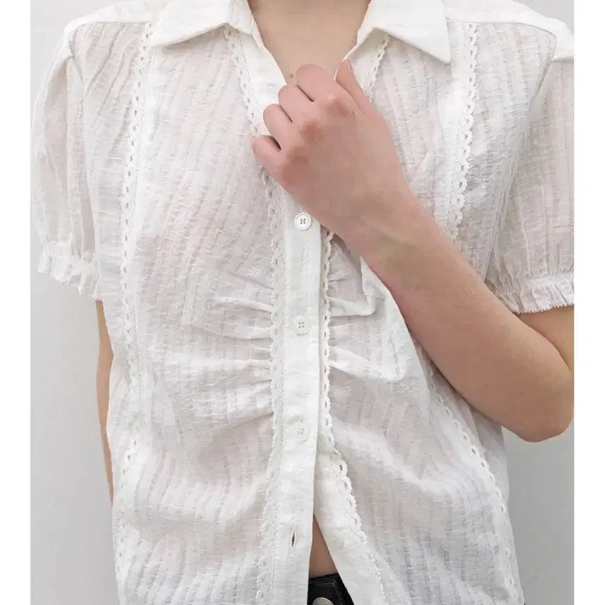 [BUNJANG] Atelier Nine Short Sleeve Shirt / (새상품)아틀리에 나인 반팔 셔츠
