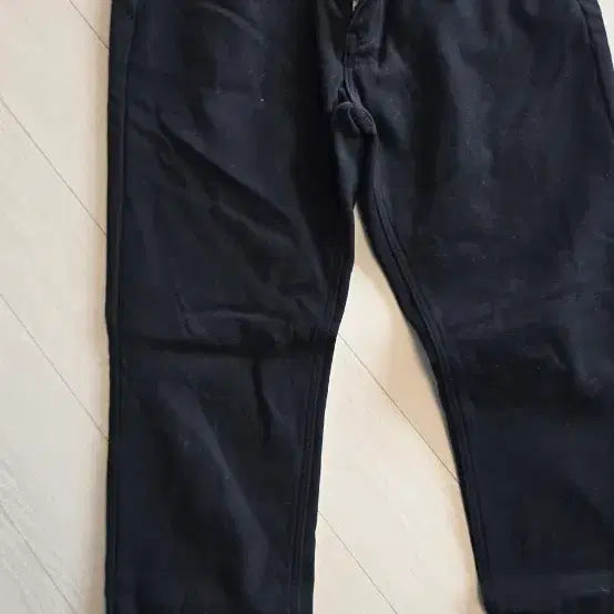 [BUNJANG] Black Cotton Pants - Winter Thermal Lined / 블랙 XL 면바지, 겨울용 약기모바지입니다.