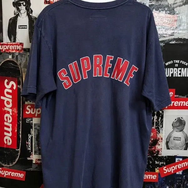 [BUNJANG] Supreme 24SS Crack Arc S/S Top Navy M / [M] Supreme 24SS Crack Arc S/S Top Navy