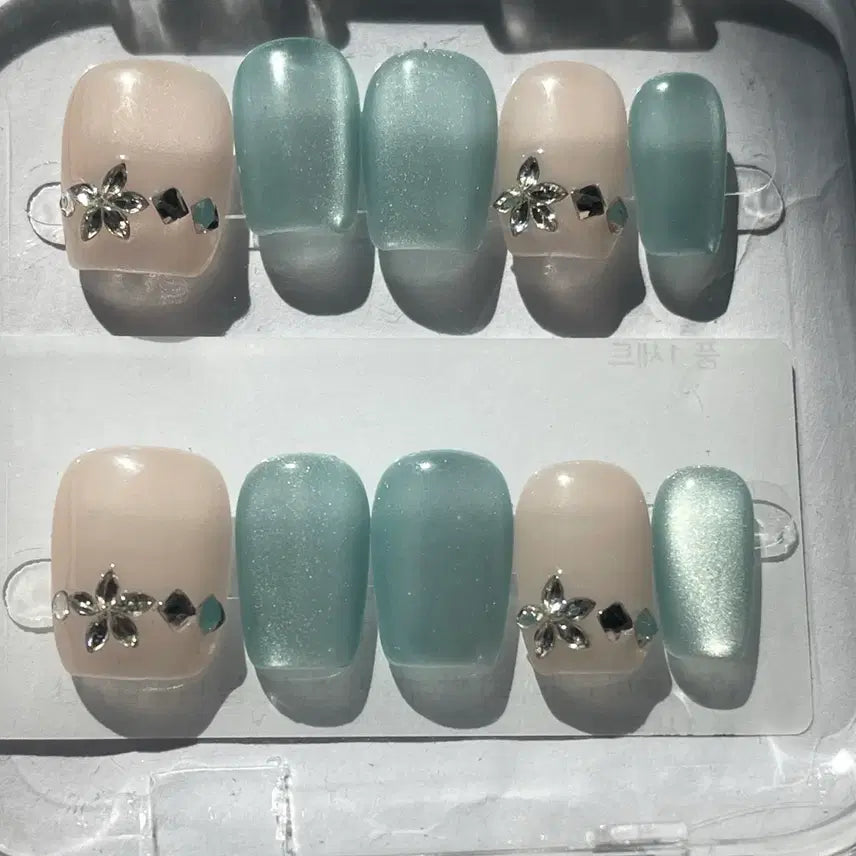 [BUNJANG] Handmade Nail Tips - Size M / 수제네일팁M