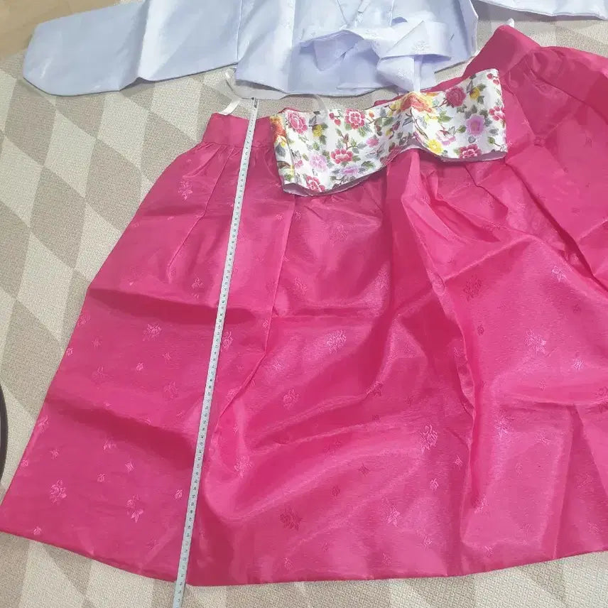 [BUNJANG] Hanbok Set Pink Skirt / 한복 세트 핑크 / 핑크치마