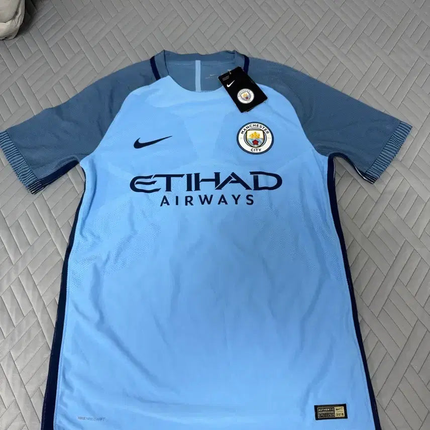 [BUNJANG] Manchester City 2016-2017 Authentic Home Short Sleeve Jersey / 16-17 맨체스터 시티 홈 어센틱 반팔