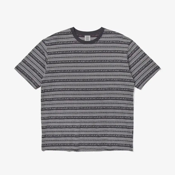 [BUNJANG] YESEYESEE Jacquard Stripe T-Shirt / 예스아이씨 자카드 스트라이프티
