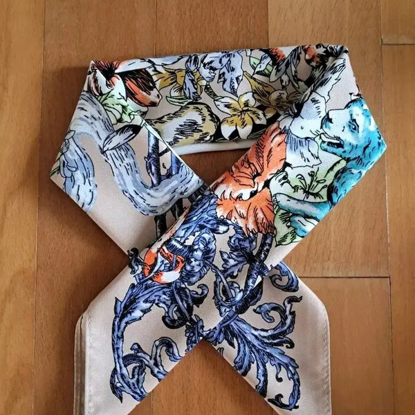 [BUNJANG] Elegant Patterned Scarf / [새상품] 고급스러운 패턴 스카프