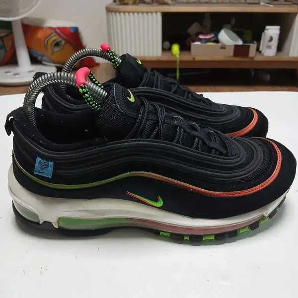 [BUNJANG] Nike Air Max 97 Black/Green/Red (255mm) / 나이키 에어맥스 97 검녹주 255