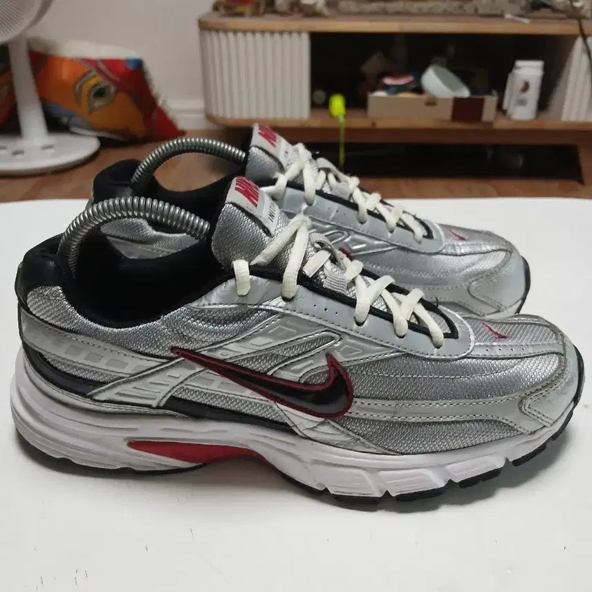 [BUNJANG] Nike Air Max Silver/Red Men's Sneakers / 나이키 에어맥스 실버/레드 남성 운동화 260