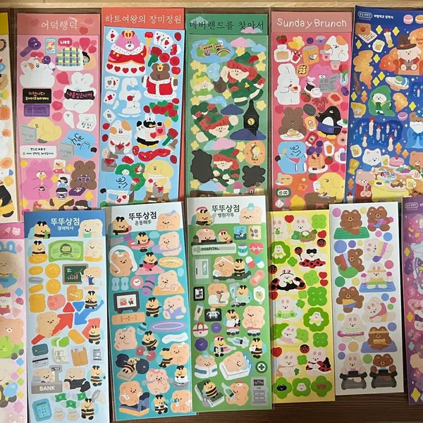[BUNJANG] Seal Sticker Bundle Set / 씰스티커처분일괄 24