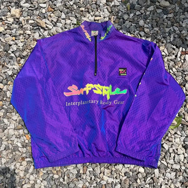 [BUNJANG] 90s Surf Style Anorak Windbreaker Jacket / 90년대 올드스쿨 서프스타일(Surf Style) 아노락 바람막이 자켓