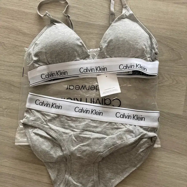 [BUNJANG] Calvin Klein Underwear Set - Grey / 캘빈클라인 속옷 세트 그레이