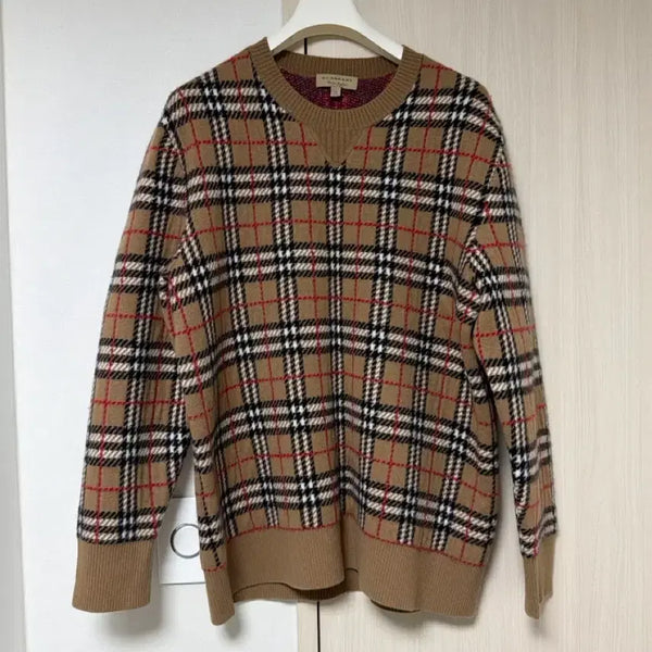 [BUNJANG] Burberry Cashmere Sweatshirt / 버버리 캐시미어 스웨트셔츠