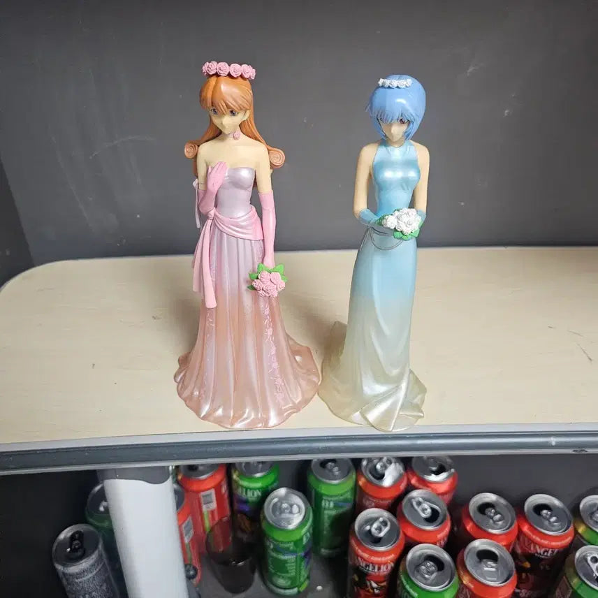 [BUNJANG] Evangelion Asuka & Rei Wedding Figure Set / 에반게리온 아스카 레이 웨딩 피규어 세트