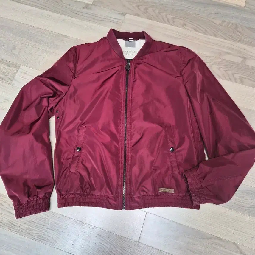 [BUNJANG] Burberry Brit Blouson Jacket Burgundy / 버버리 브릿 블루종 버건디