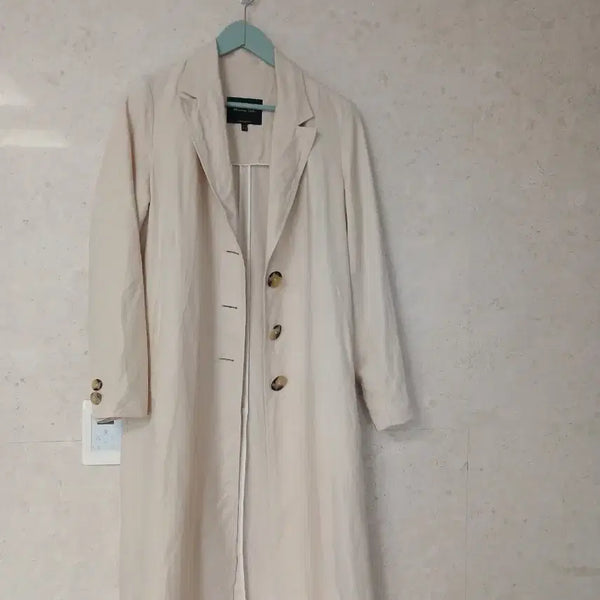 [BUNJANG] Massimo Dutti Rayon Linen Blend Long Jacket Women's / 마시모두띠 레이온 린넨 혼방 롱 자켓 여성