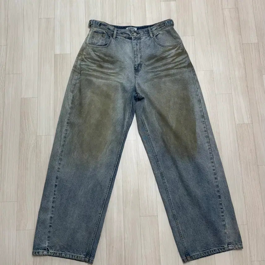 [BUNJANG] Grailz Coated Ballon Denim Pants [Blue] / 그레일즈 COATED BALLON DENIM PANTS [BLUE]