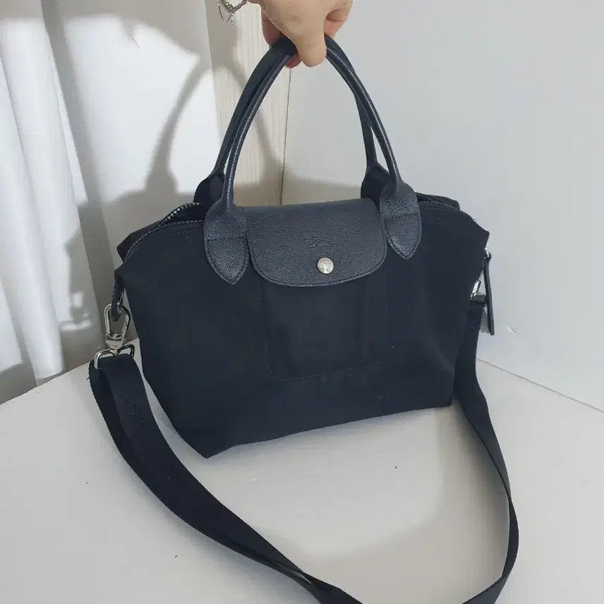 [BUNJANG] Longchamp Tote Bag Black Leather / 정품 ㅡ롱샴ㅡ 블랙.ㅡ토트백