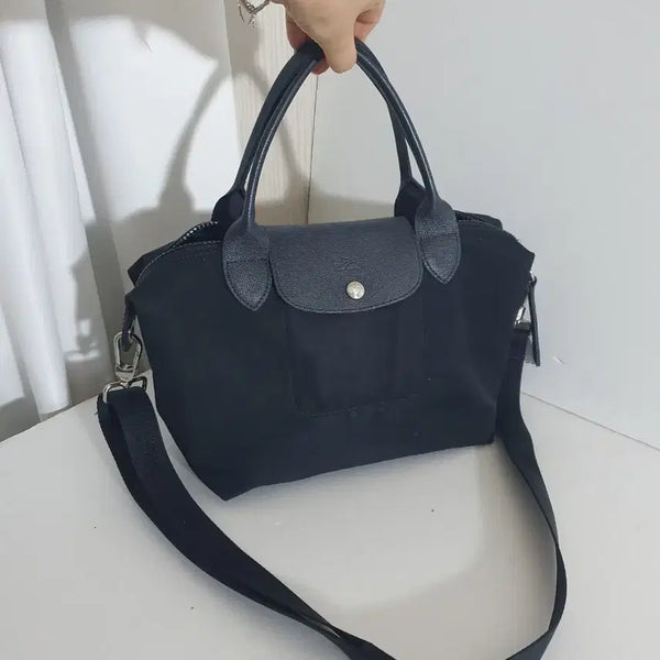 [BUNJANG] Longchamp Tote Bag Black Leather / 정품 ㅡ롱샴ㅡ 블랙.ㅡ토트백
