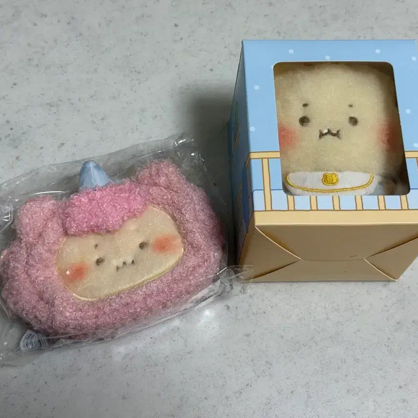 [BUNJANG] Manggerojin Gom (Bouncing Bear) Keyring Plush Doll + Skinfood Manggerojin Gom Pouch Bundle Set / 망그러진 곰 키링 인형 머리 쿵 아기 망곰 + 스킨푸드 망곰 파우치