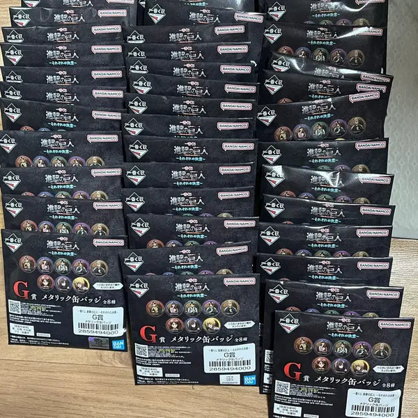 [BUNJANG] Attack on Titan Ichiban Kuji C Prize Can Badges Bundle Set (44 pcs) / 진격의거인 제일복권 G상 캔뱃지 44개 일괄판매
