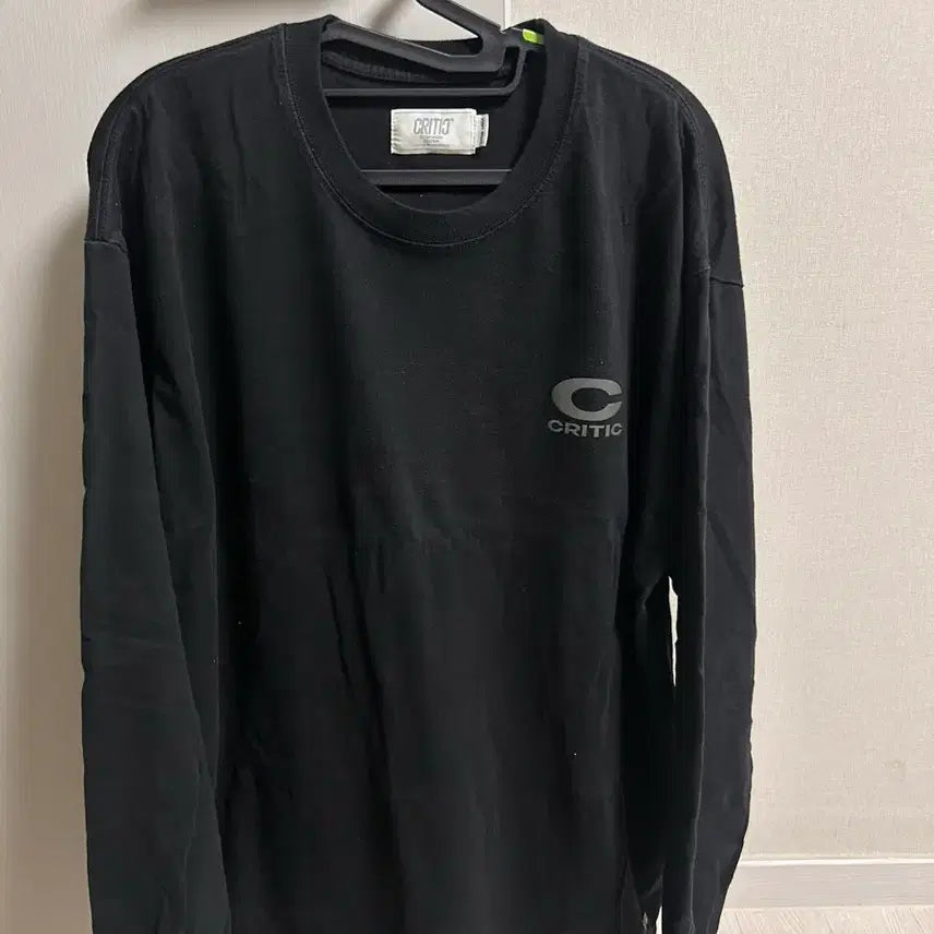 [BUNJANG] Critic Long Sleeve T-Shirt Black XL / 크리틱 긴팔 티셔츠 블랙 XL