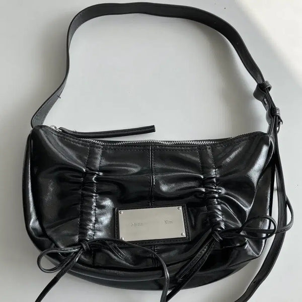 [BUNJANG] Matinkim Shirring Ribbon Shoulder Bag / 마뗑킴 셔링 리본 숄더 백