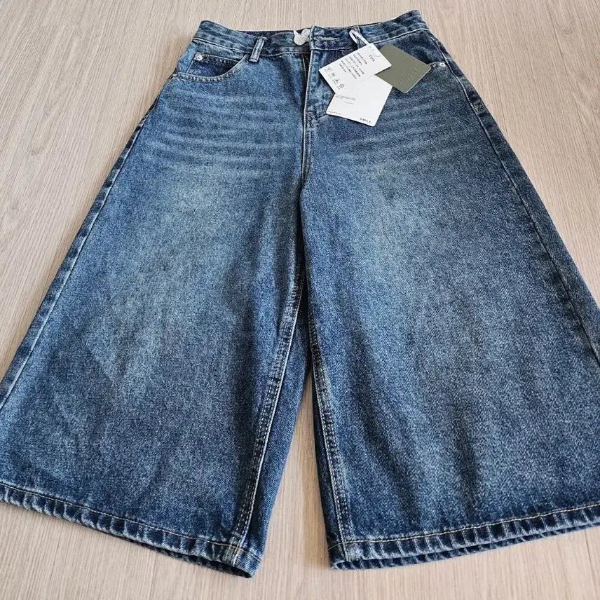 [BUNJANG] New Wide Denim Pants Blue / 택달린새상품)와이드 데님 팬츠 블루
