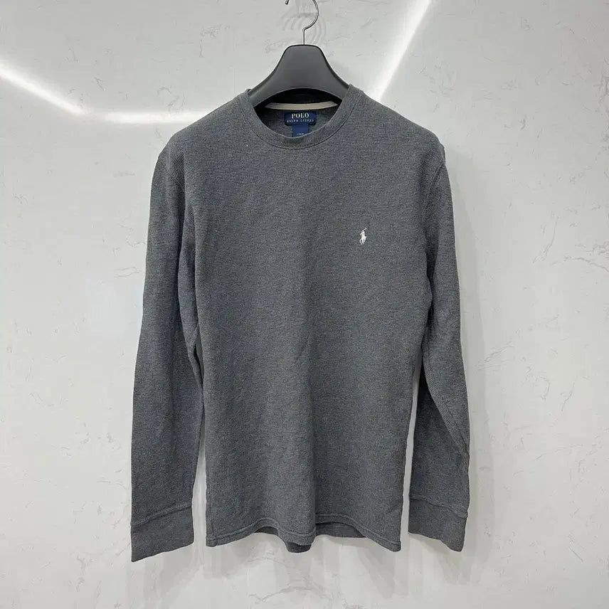 [BUNJANG] Polo Ralph Lauren Waffle Knit Long Sleeve L (Grey) / 폴로 랄프로렌 와플니트 롱슬리브 그레이 L 100