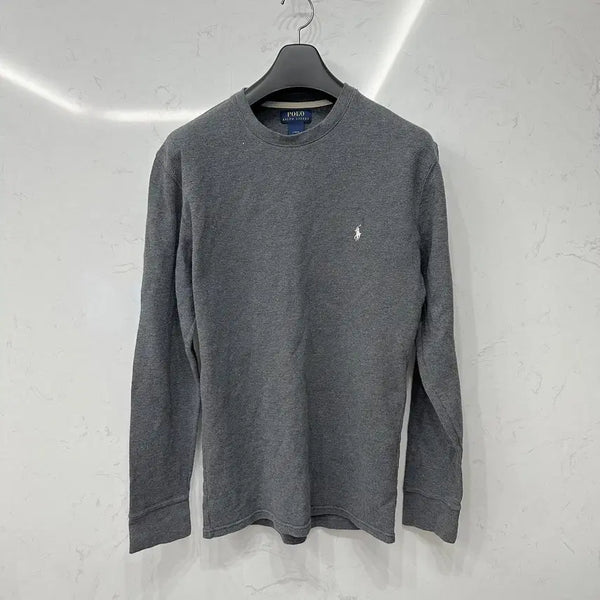 [BUNJANG] Polo Ralph Lauren Waffle Knit Long Sleeve L (Grey) / 폴로 랄프로렌 와플니트 롱슬리브 그레이 L 100