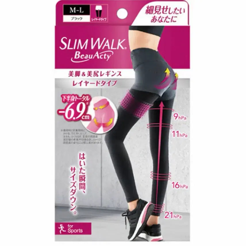 [BUNJANG] Slimwalk Hip-Up Compression Stockings S-M / [미개봉] 슬림워크) 힙업 압박스타킹