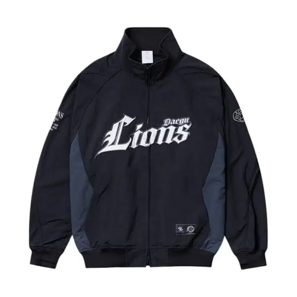 [BUNJANG] Sansan Gear x Samsung Lions Collaboration Jacket & Scarf / 산산기어 삼성 라이온즈 자켓, 머플러