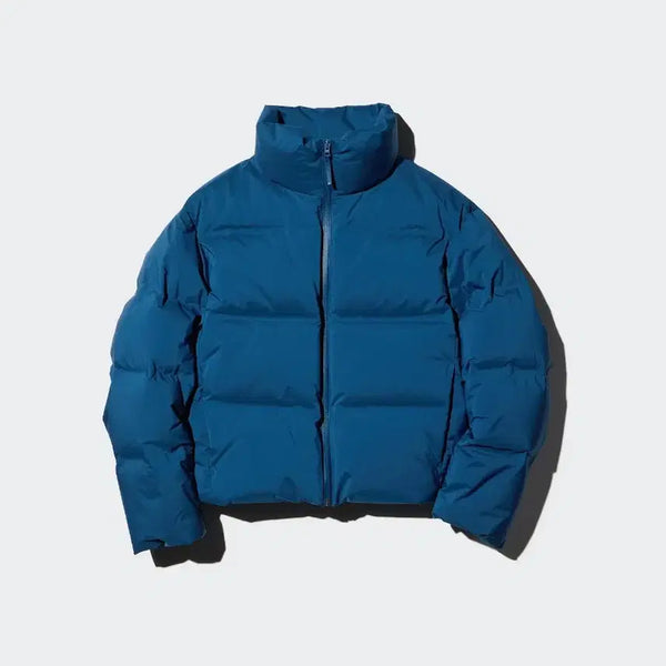 [BUNJANG] Uniqlo Seamless Down Short Jacket Blue L / 유니클로 심리스 다운 쇼트 재킷 블루 L